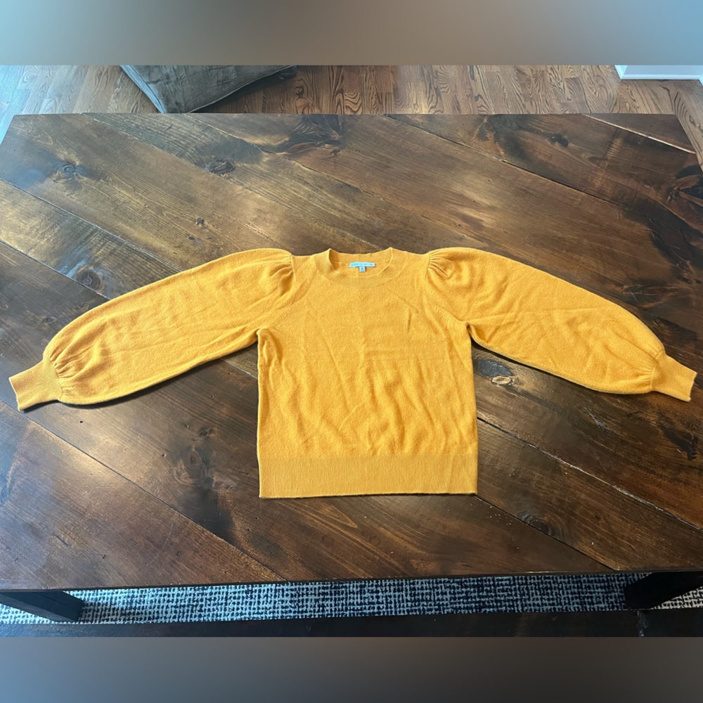 100% Cashmere Antonio Melan Sweater Mustard Yellow Women’s M
